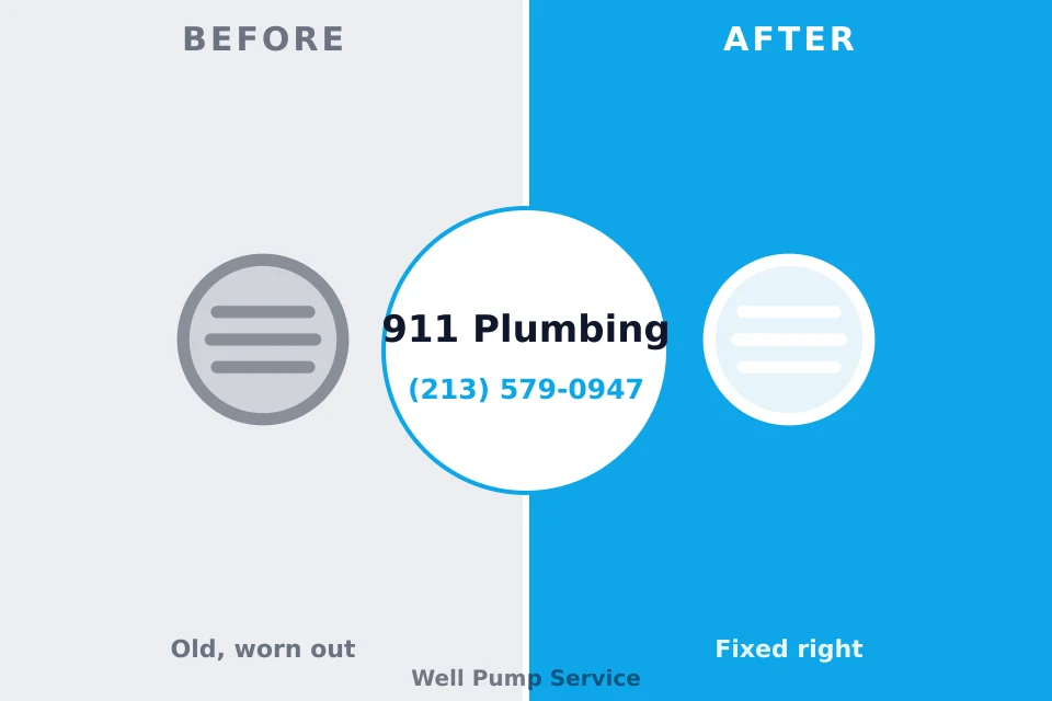 Before and after: plumbing company Bloomington, TX